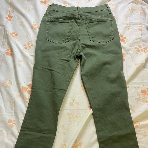 Green cut bottom skinny jeans - Picture 2 of 5